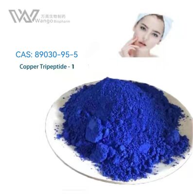 Complejo de tripéptido de cobre GHK-CU -1 en polvo azul antiarrugas, apto para adultos, ingrediente para dar firmeza a la piel y reducir las arrugas en el cuidado de la piel madura